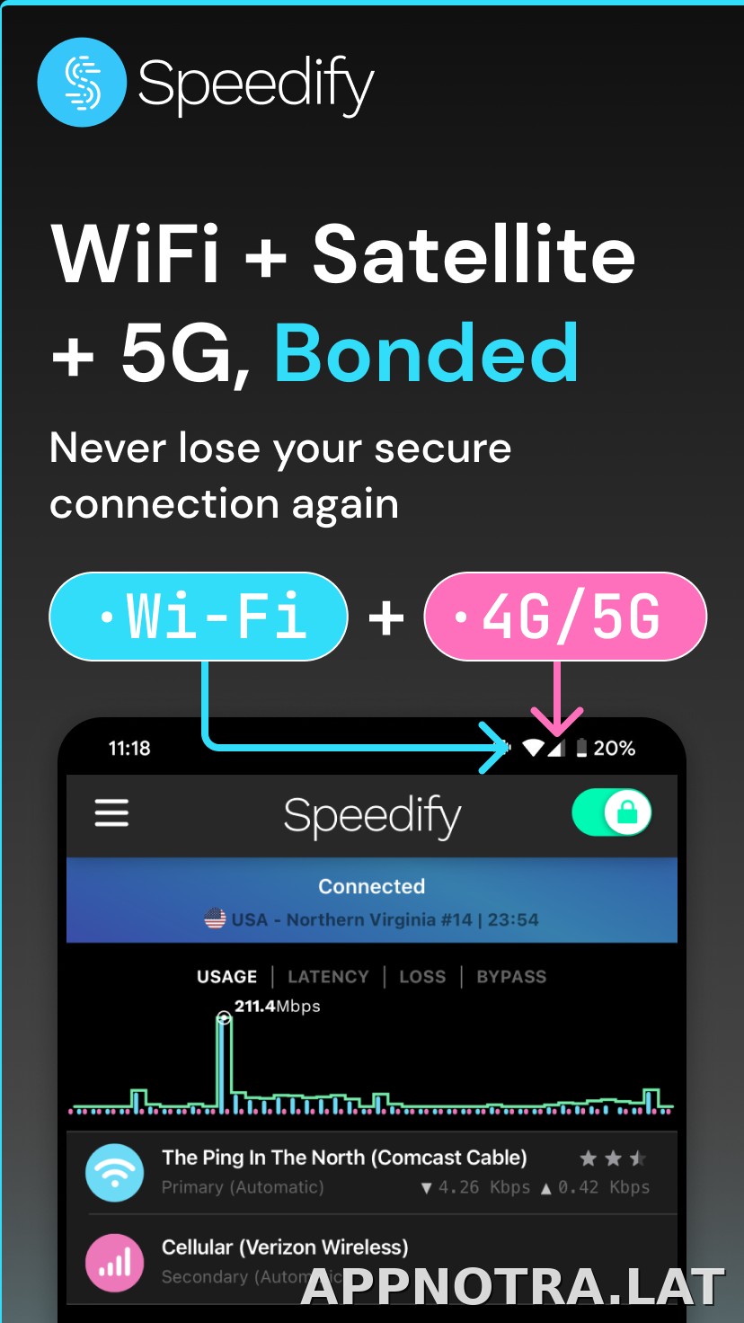 Speedify скриншот 1